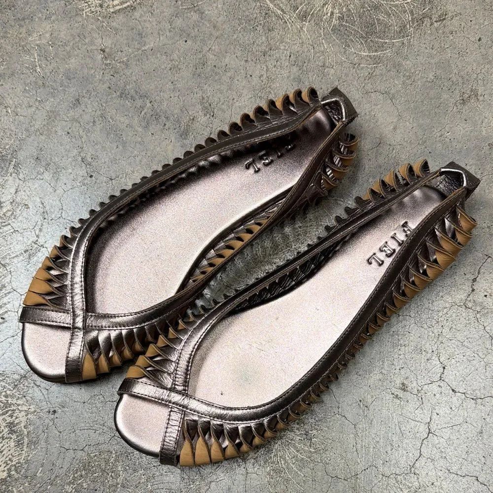 * Bronze and Brown Women's Flats